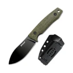 Rxluy Fixed Blade Knife With Kydex Sheath, 2.95" N690co Steel
