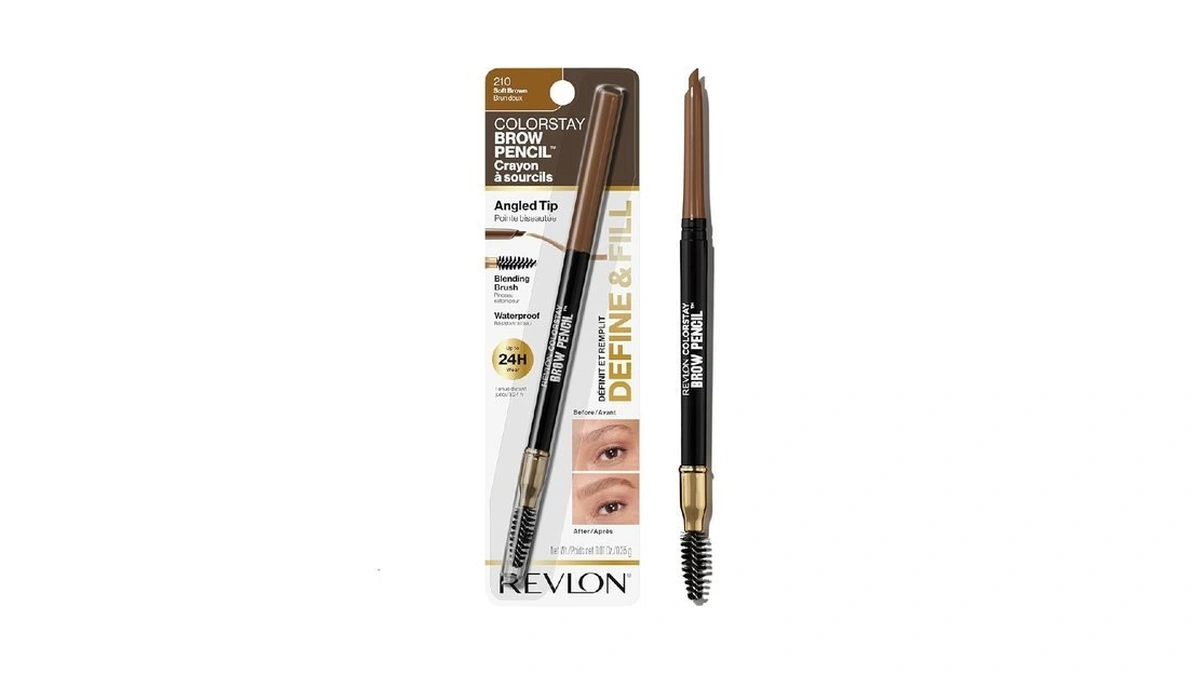 Revlon Colorstay Eyebrow Pencil With Spoolie Brush, Waterproof, Hair-like Strokes