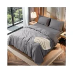 Lbro2m 100% Cotton 1200 Thread Count Queen Size Sheets Set,16