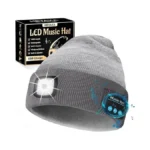 Heyaxa Bluetooth Beanie Hat, Usb Rechargeable 4 Led Wireless Music