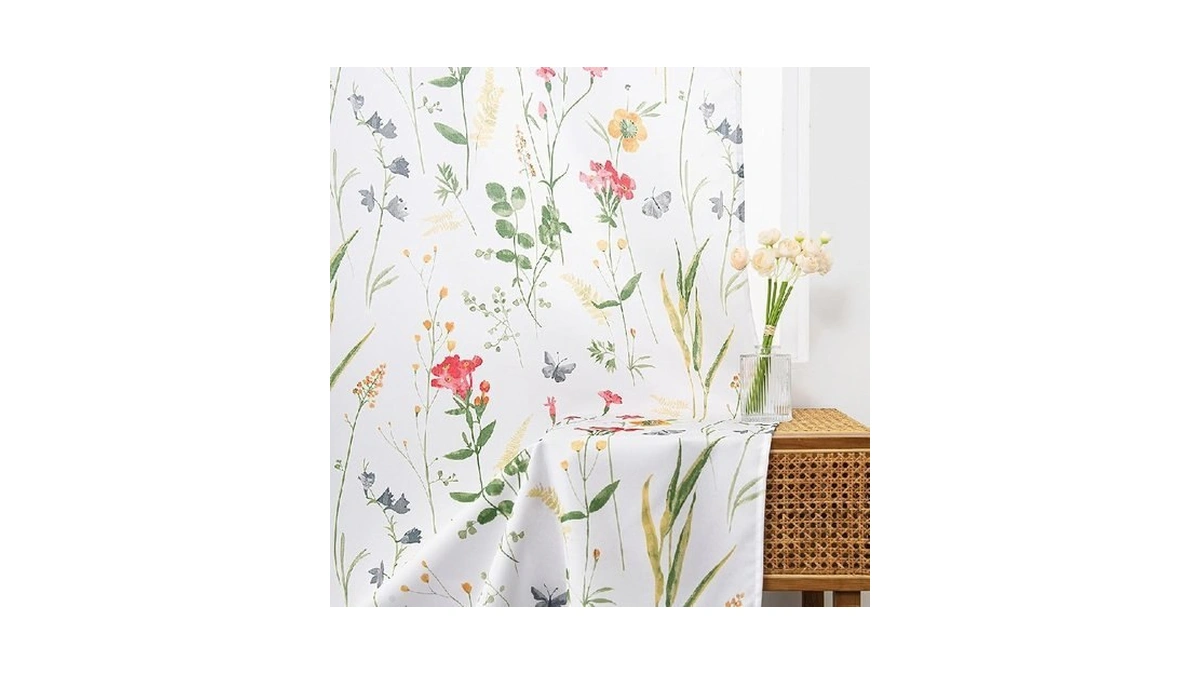 Youleyar Floral Curtains 63 Inches Long For Living Room 2