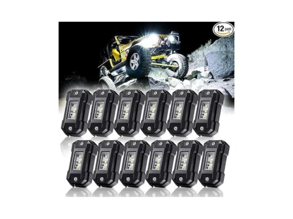 Ledmircy Led Rock Lights White R4 12pcs For Off Road