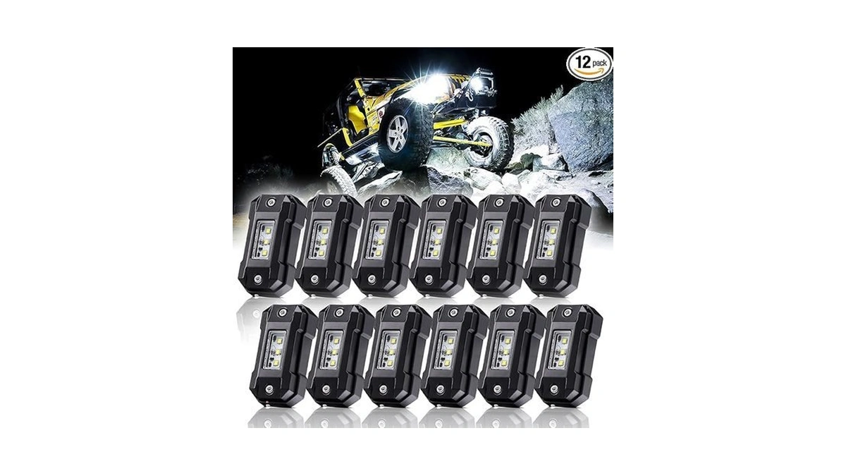 Ledmircy Led Rock Lights White R4 12pcs For Off Road