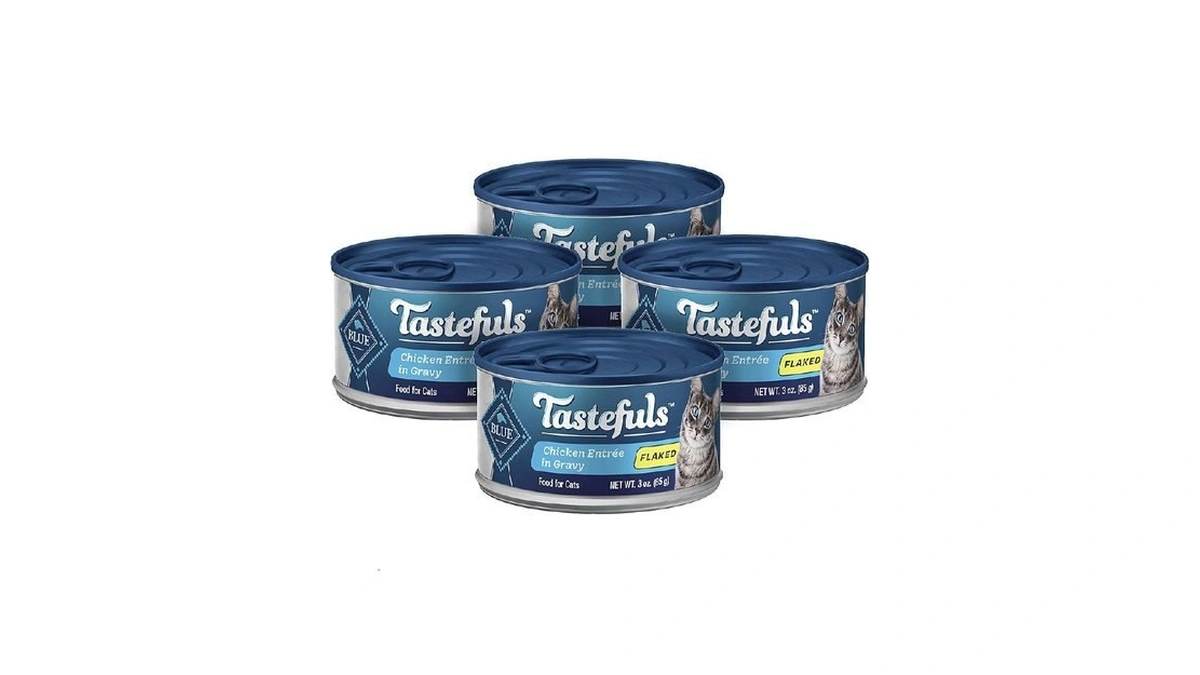 Blue Buffalo Tastefuls Natural Wet Cat Food Cans, Flaked Style,