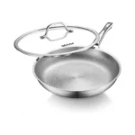 Titanium Pans For Cooking, 13 Inch Pure Titanium Hammered Pro