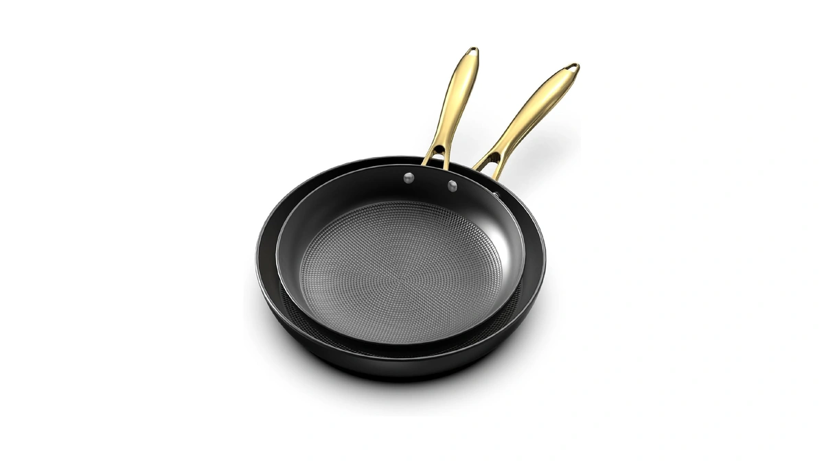 Imarku Non Stick Frying Pans, 10 & 12 Inch Cast
