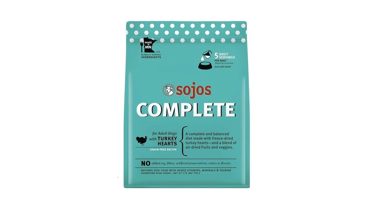 Sojos Complete Freeze Dried Raw Adult Dry Dog Food, Grain