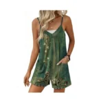 Ekouaer Womens Summer Casual Sleeveless Rompers 2026 Floral Loose Shorts