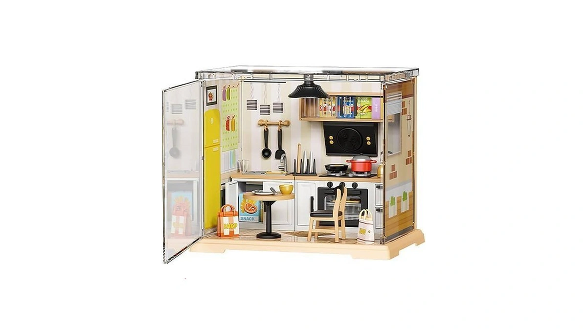 Super Creator Mini Series Kitchen Shop, Diy Plastic Miniature Kits