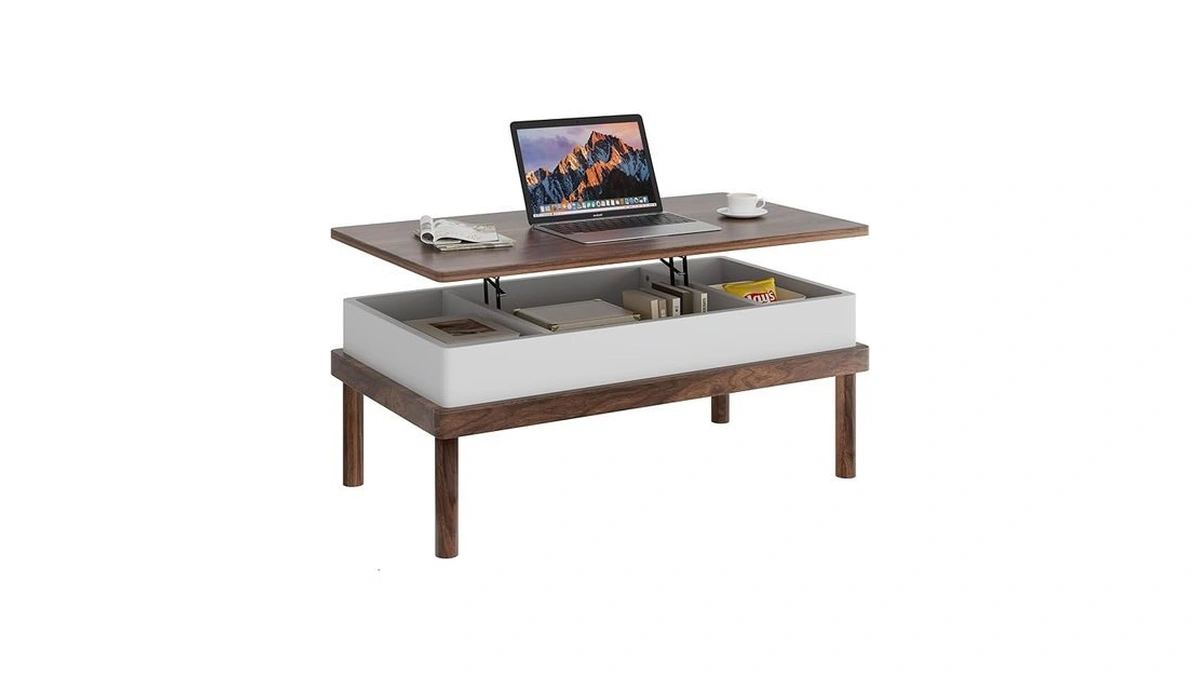 Shintenchi Coffee Table, Lift Top Coffee Table With Hidden Compartment,