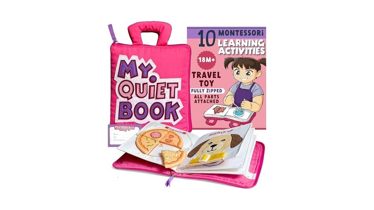 Bavy My Quiet Book - Toddler Travel Essential, Car Plane