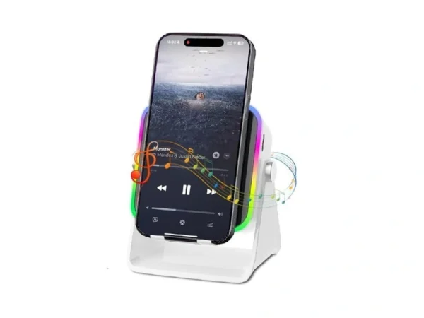 Wireless Induction Speaker 5-in-1 Bluetooth Speaker With Phone Holder, Surround