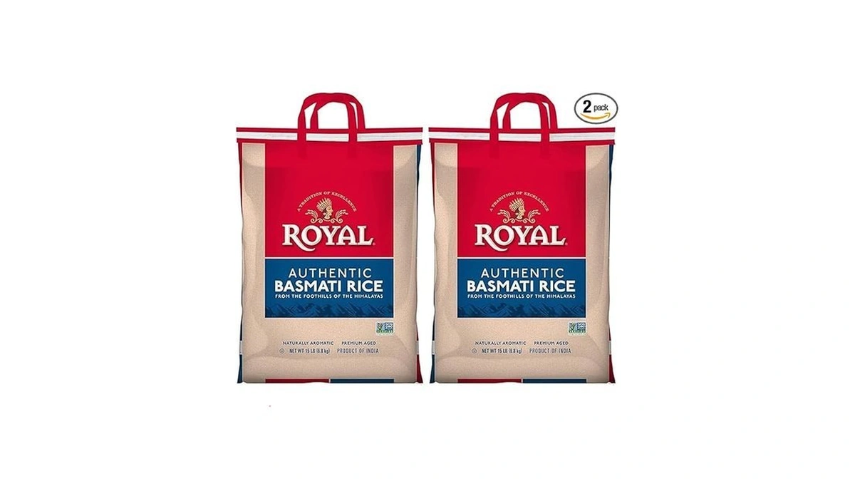 Authentic Royal Basmati White Rice, 15 Lbs (pack Of 2)