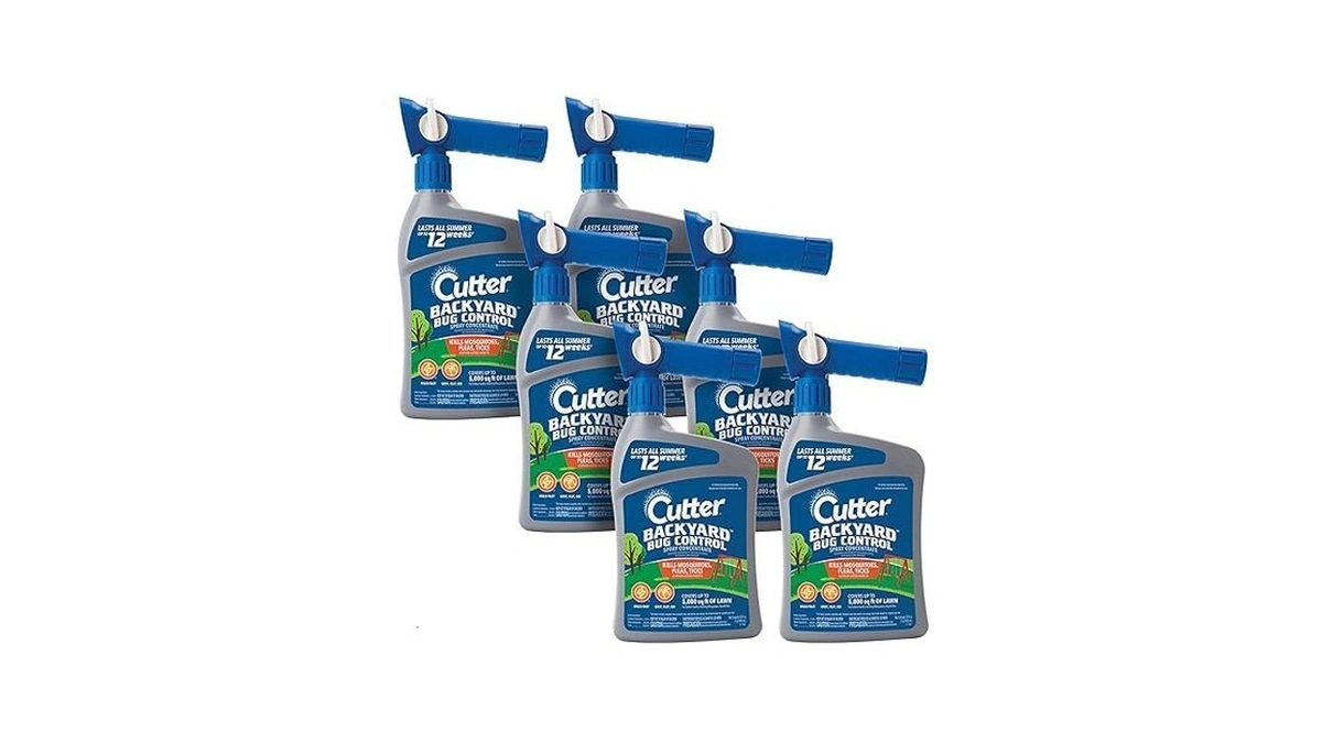 Cutter Backyard Bug Control Spray Concentrate (6 Pack), Kills Mosquitoes,
