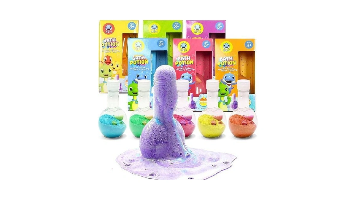 Swcandy Bath Toys Kids Bath Bombs Potion, 6 Pack Non-toxic