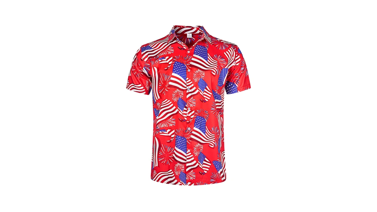 Fanient Men's 250th Anniversary Flag Patriotic Flag Fourth Of July