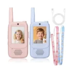 Video Walkie Talkies For Kids, 2 Pack Rechargeable 6-in-1 Video