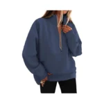Kirundo Sweatshirt For Women 2026 Fall Half Zip Pullover Oversized
