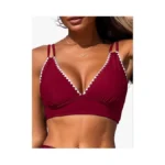 Zaful Red Push Up Bikini Top For Wome Only -