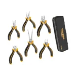Tolsen 6-piece Mini Pliers Set, Needle Nose, Diagonal, Long Nose,