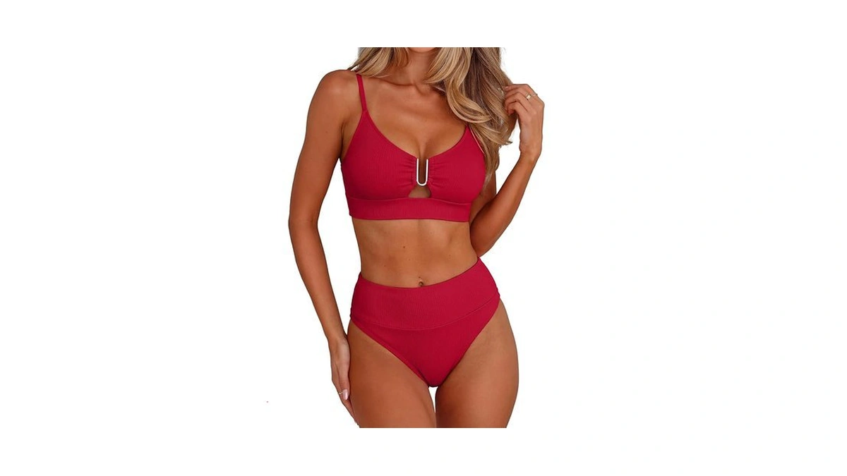 Anrabess Bikini Sets For Women Summer High Waisted 2 Piece