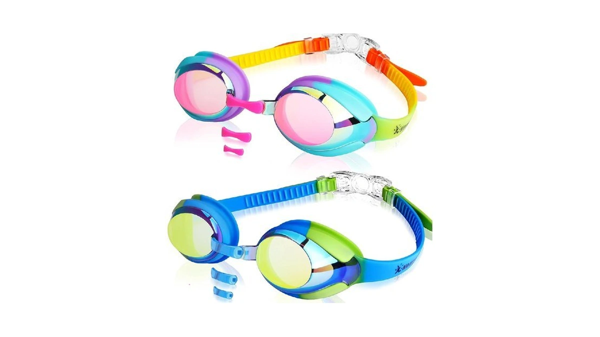 Keary 2 Pack Kids Swim Goggles Swimming Goggles For Toddler