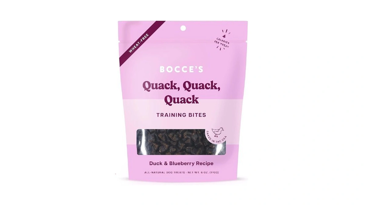Bocce's Bakery Quack, Quack, Quack Training Treats For Dogs, Wheat-free