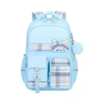 Tyhotuly Kids Backpack For Girls, Cute Plaid Large Capacity Bookbag