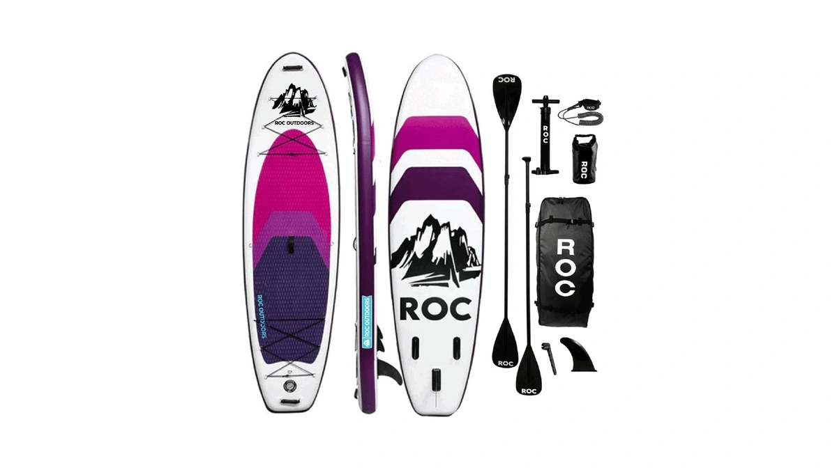 Roc Inflatable Stand Up Paddle Board 10' 6" With Premium