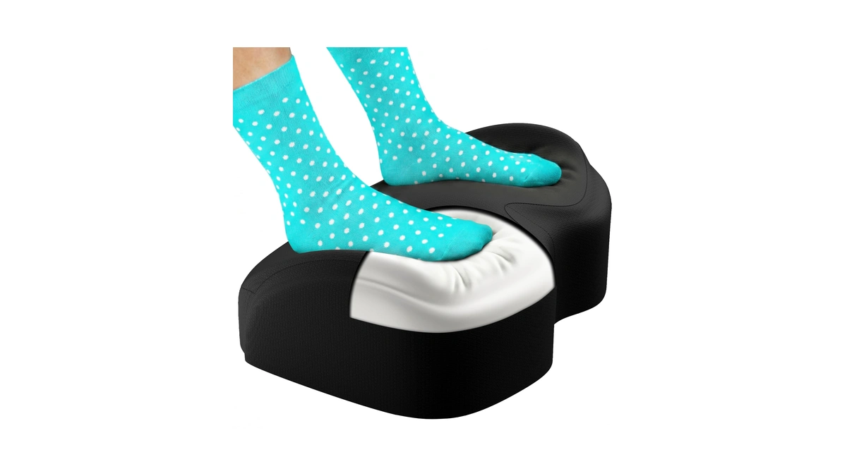 Everlasting Comfort Foot Rest For Under Desk At Work -