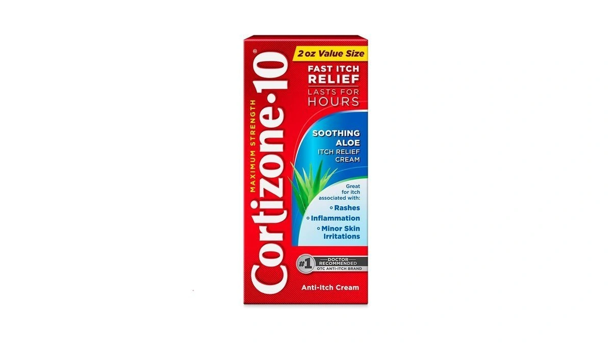 Cortizone-10 Maximum Strength Soothing Aloe Itch Relief Cream, 1% Hydrocortisone,