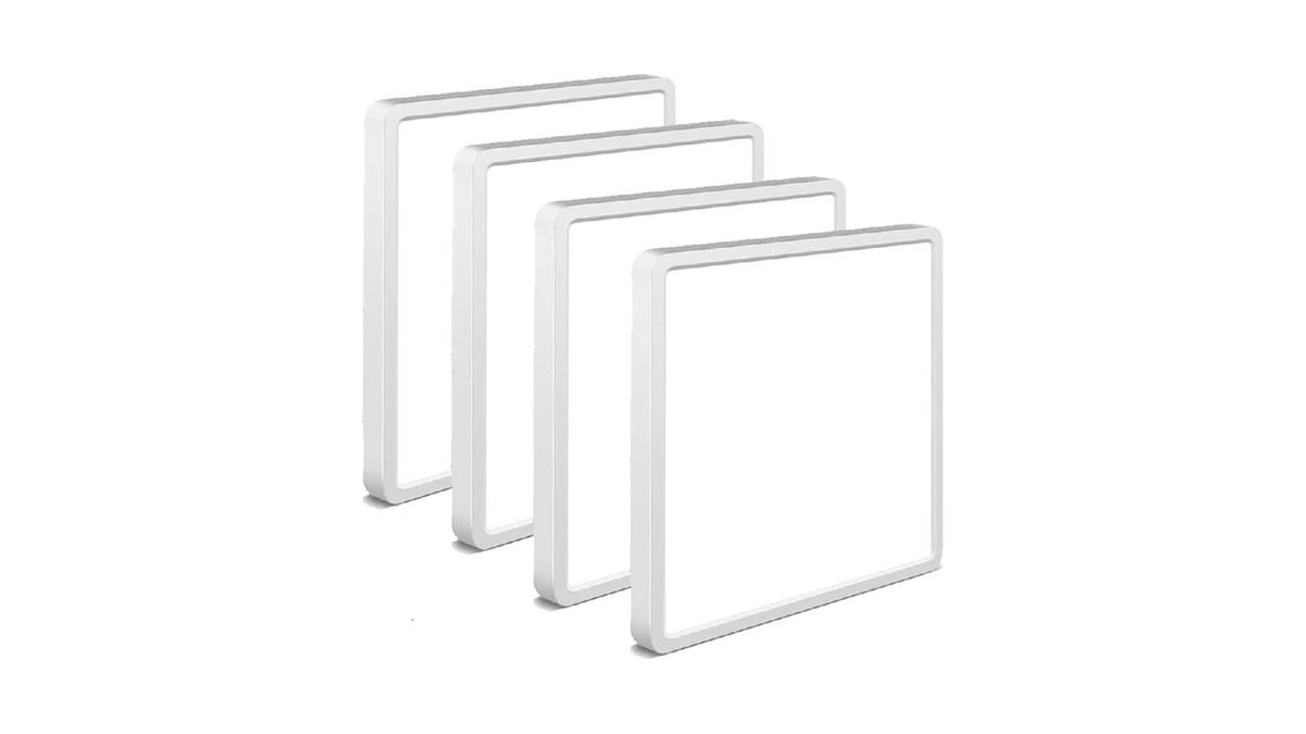 Maxziller 4pack 12inch Square White 3200lm Led Flush Mount Ceiling