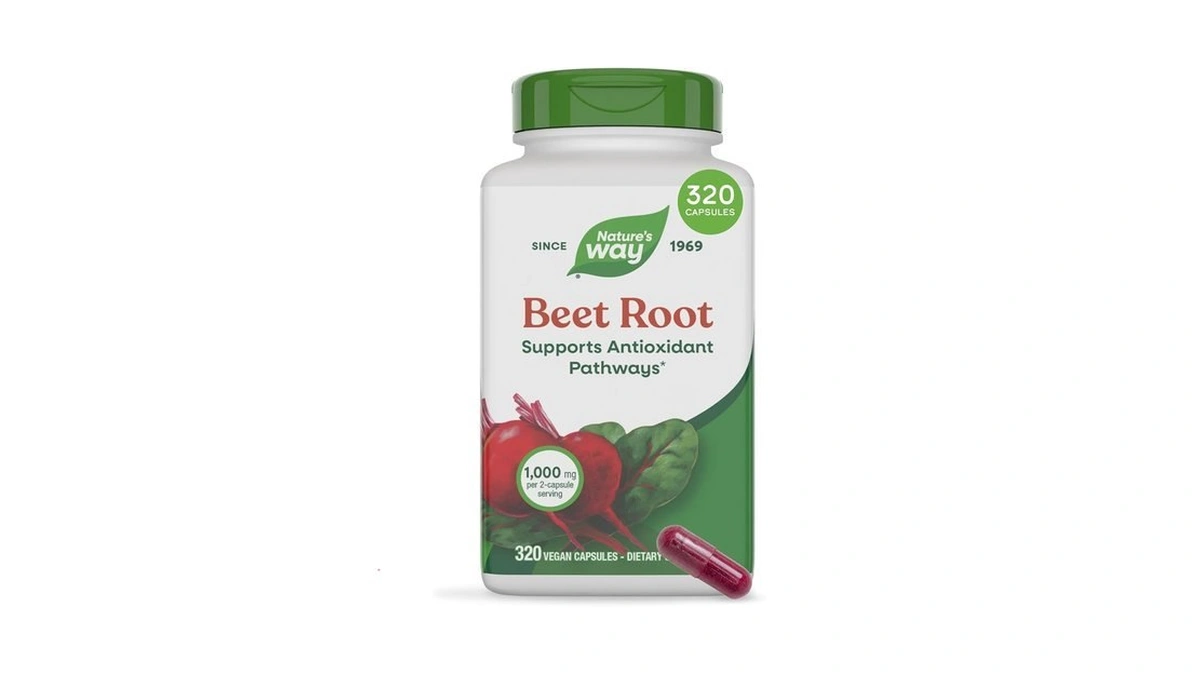 Nature's Way Beet Root Capsules, Supports Antioxidant Pathways*, 1000 Mg