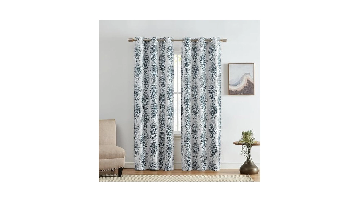 Elrene Home Fashions Raja Boho Print Thermal Blackout Window Curtain