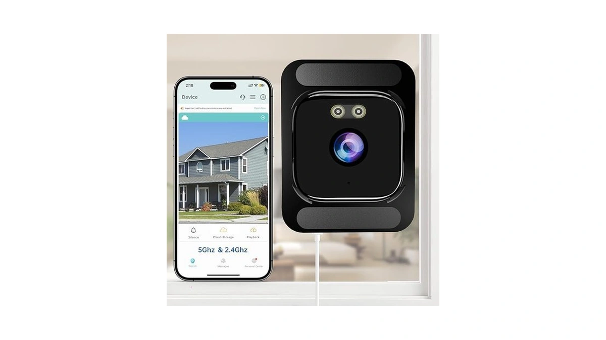 Axb Window Camera For Home Security: 2.4ghz&5ghz Wifi 4k Indoor