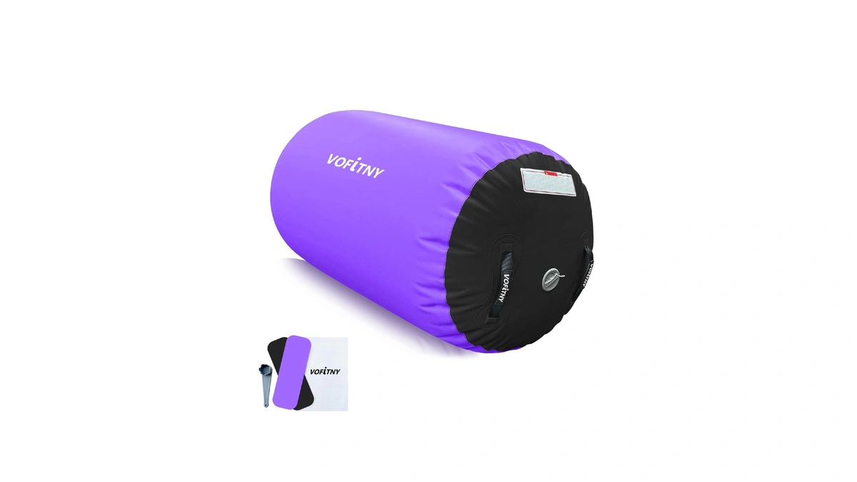 Vofitny Inflatable Gymnastics Air Barrel Tumbling 3.3ft L X 2ft