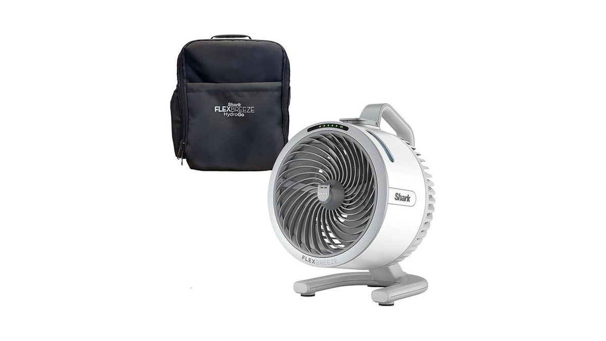 Shark Flexbreeze Hydrogo Fan & Travel Bag β Ultra-powerful Portable