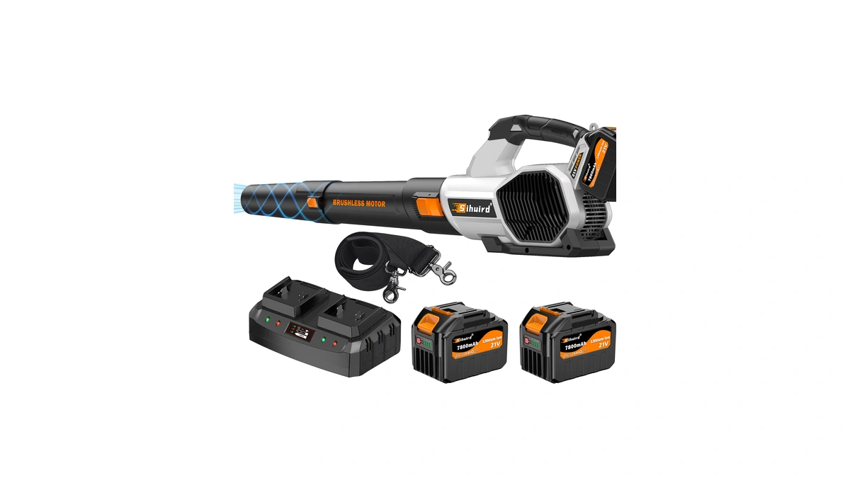 Sihuird Leaf Blower Cordless, 765cfm Electric Leaf Blowers With 2