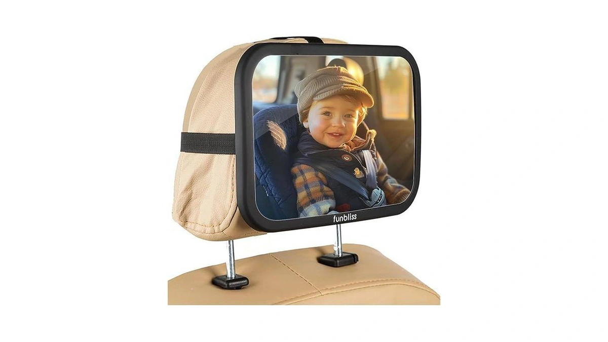 Baby Car Mirror Most Stable Backseat Mirror With Premium Matte