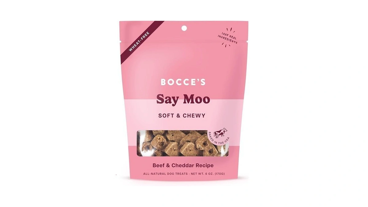 Bocce's Bakery Oven Baked Say Moo Treats For Dogs, Wheat-free