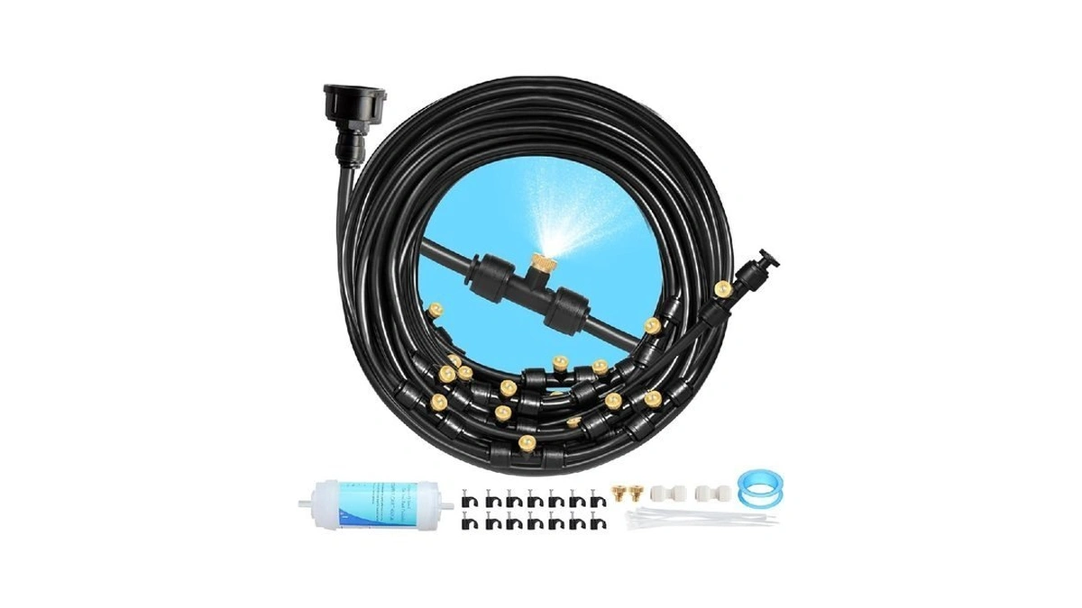 Eledom 65ft Mister For Outside Patio Misting Cooling System, 65ft