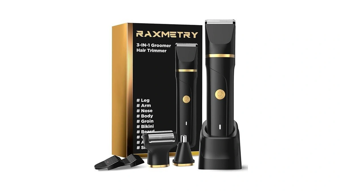 Beard Trimmer For Men,manscape 3-in-1 Electric Razor Groin Groomer,ipx7 Waterproof