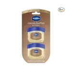 Vaseline Lip Balm Mini 2 Ct Cocoa Butter For Dry