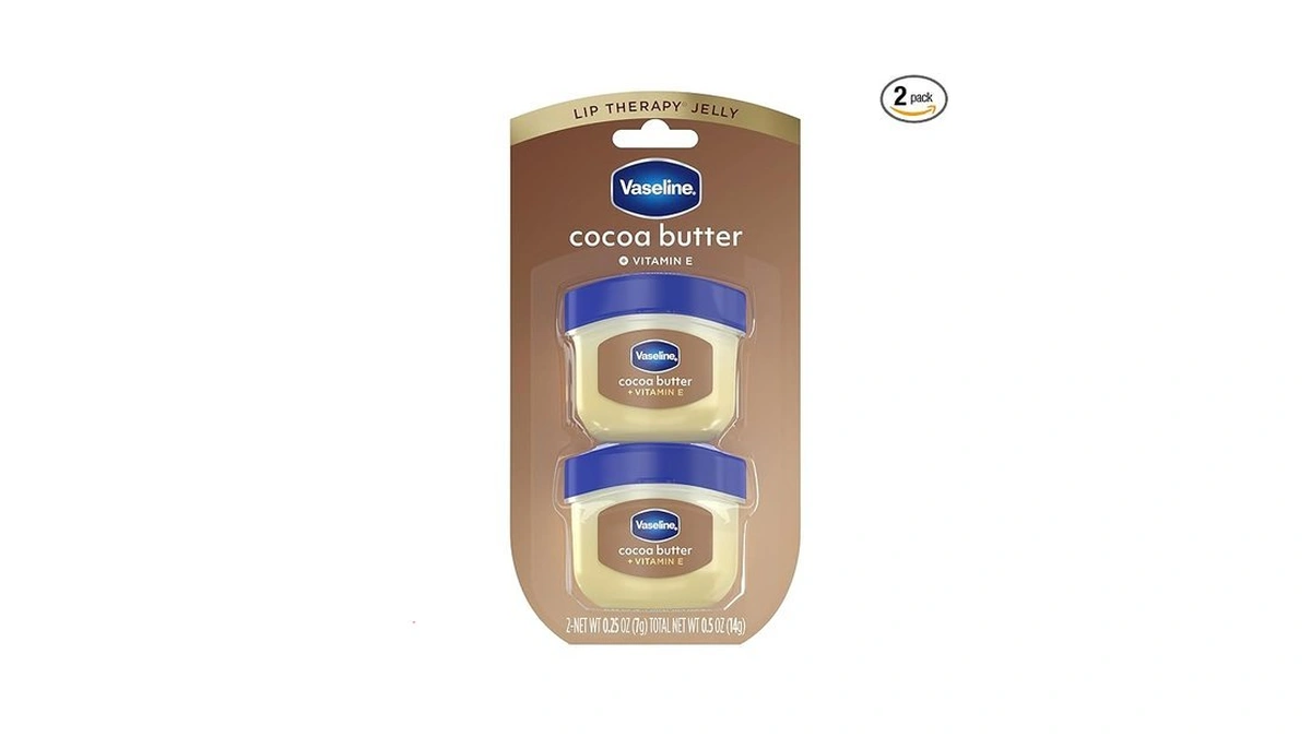 Vaseline Lip Balm Mini 2 Ct Cocoa Butter For Dry