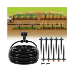 Eledom 55ft Quick-connect Drip Irrigation Kit, Garden Watering System Diy