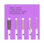 Conair Double Ceramic Multi-attachment Hair Styler, 5-in-1 Hair Curling Wand