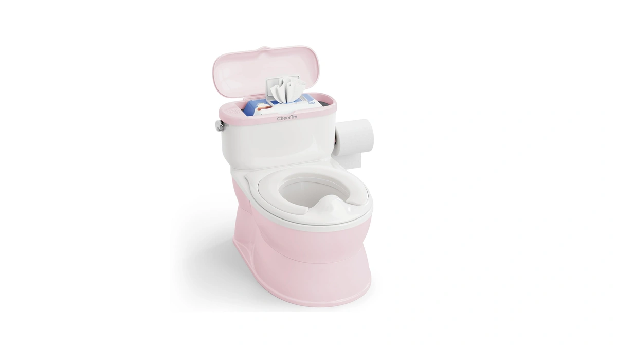 Cheertry 2-in-1 Toddler Potty Training Toilet - With Detachable Training