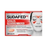 Sudafed Pe Sinus Pressure Relief Plus Pain Relief Tablets, Maximum