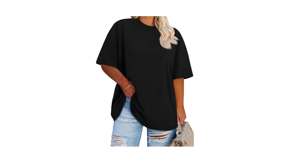 Plus Size Tops Casual Oversized Tshirts For Women Loose Fit