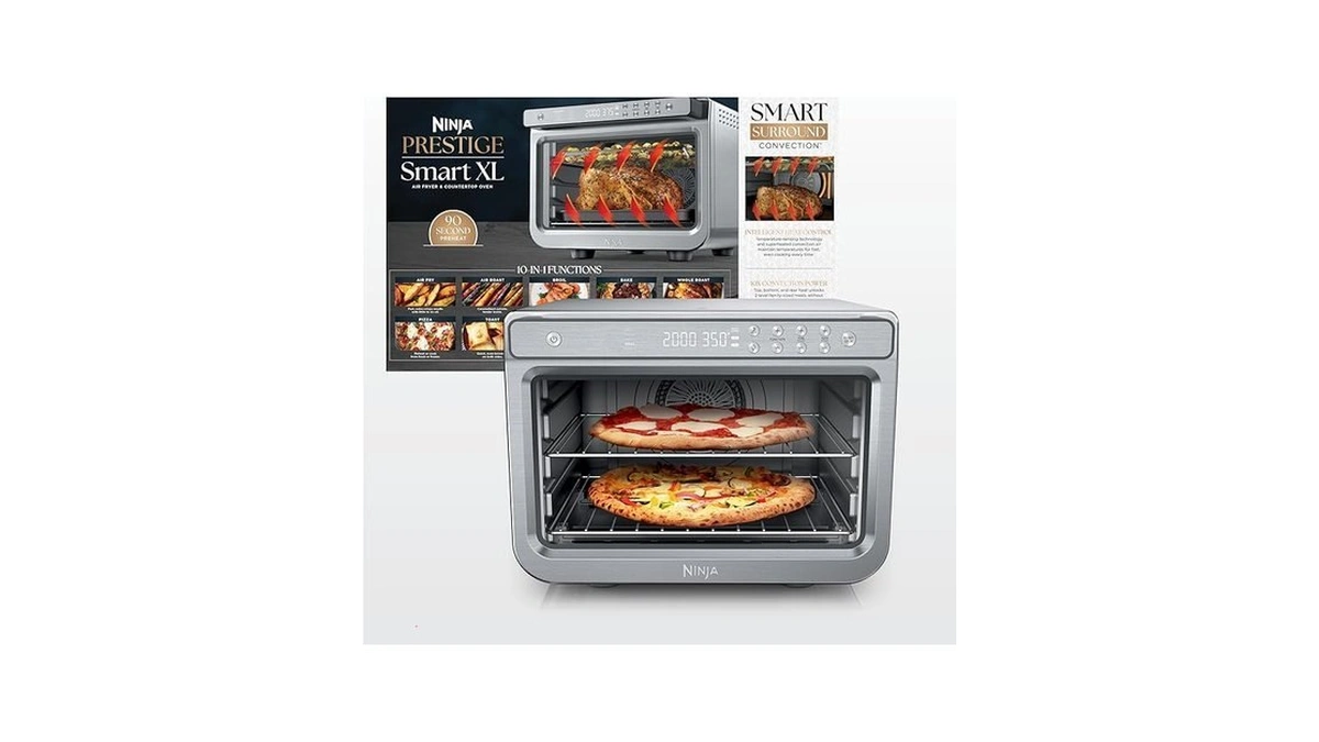 Ninja Air Fryer & Toaster Oven Combo | 10-in-1 Prestige